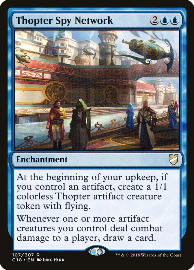 2018 Commander 2018 Thopter Spy Network rare #107 rare card image