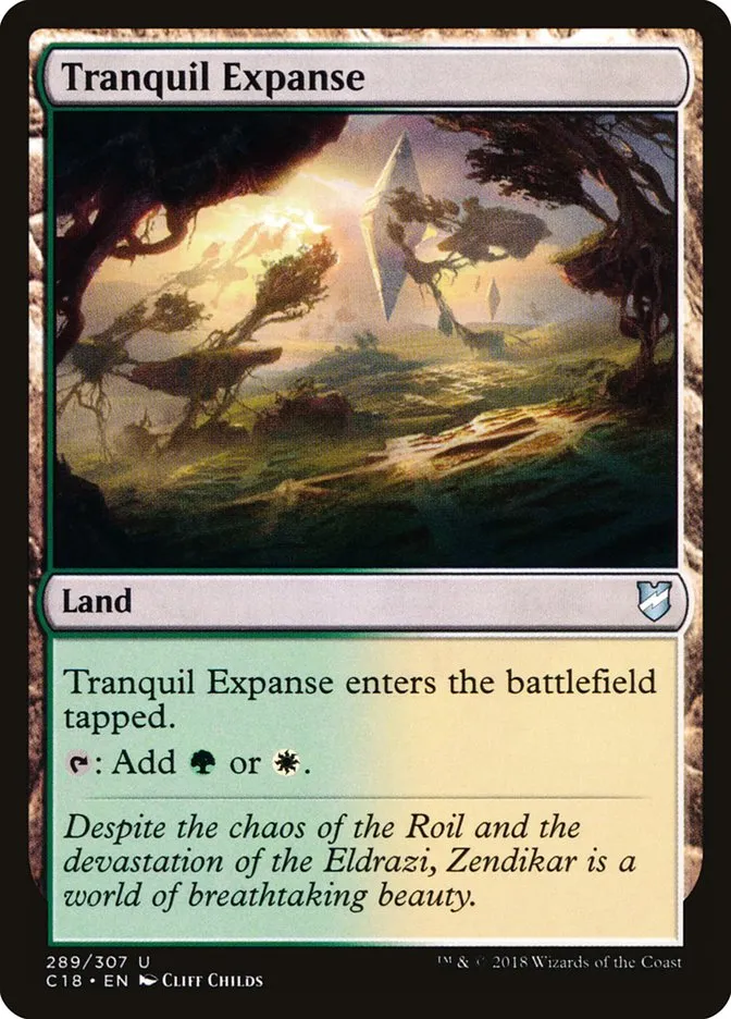 2018 Commander 2018 Tranquil Expanse uncommon #289 uncommon card image