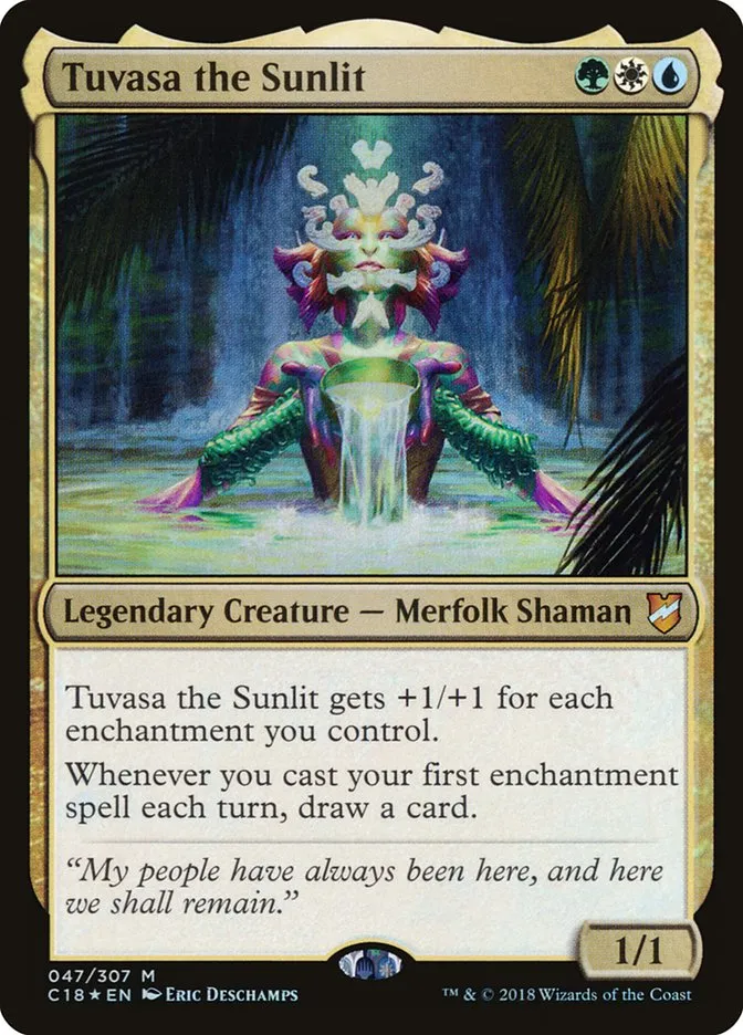 2018 Commander 2018 Tuvasa the Sunlit mythic #47 mythic card image