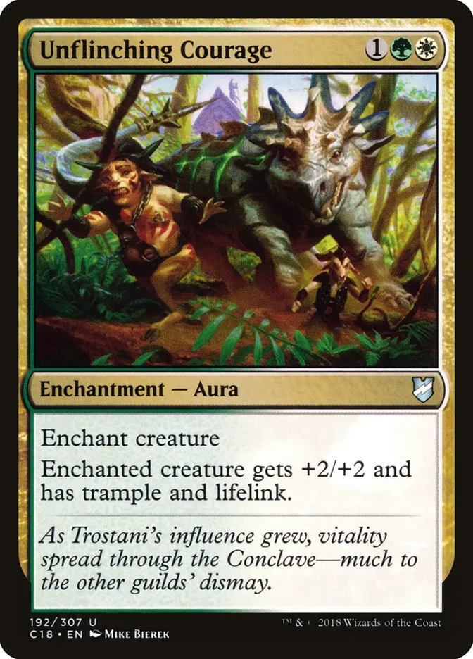 2018 Commander 2018 Unflinching Courage uncommon #192 uncommon card image