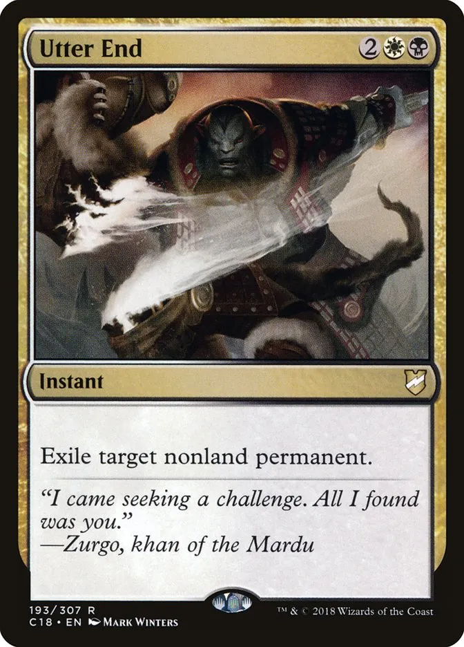 2018 Commander 2018 Utter End rare #193 rare card image
