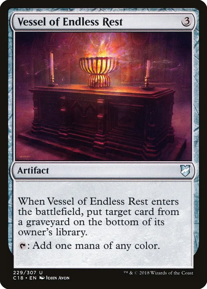 2018 Commander 2018 Vessel of Endless Rest #229 uncommon card image