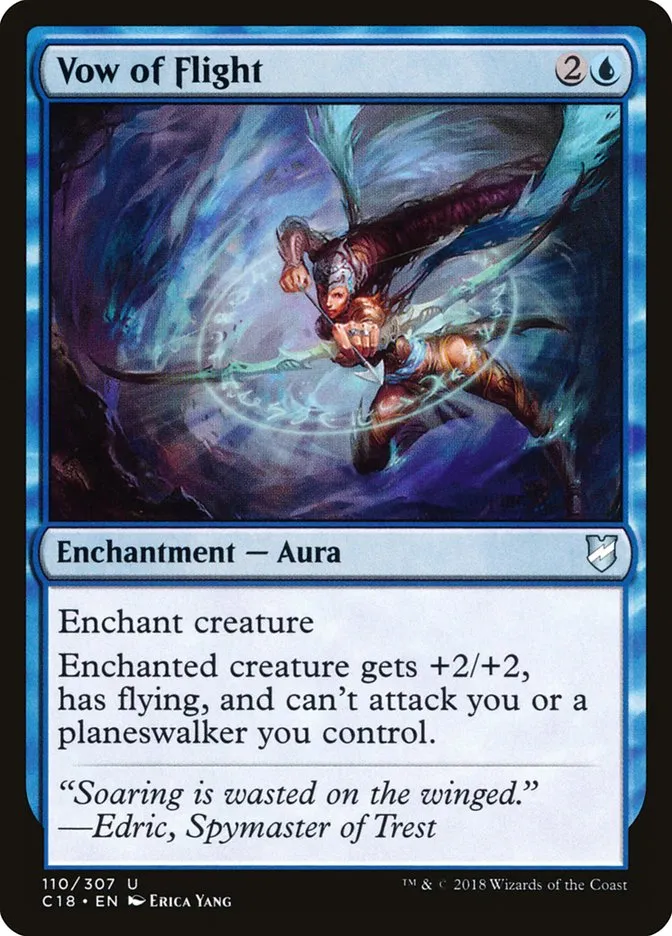 2018 Commander 2018 Vow of Flight #110 uncommon card image