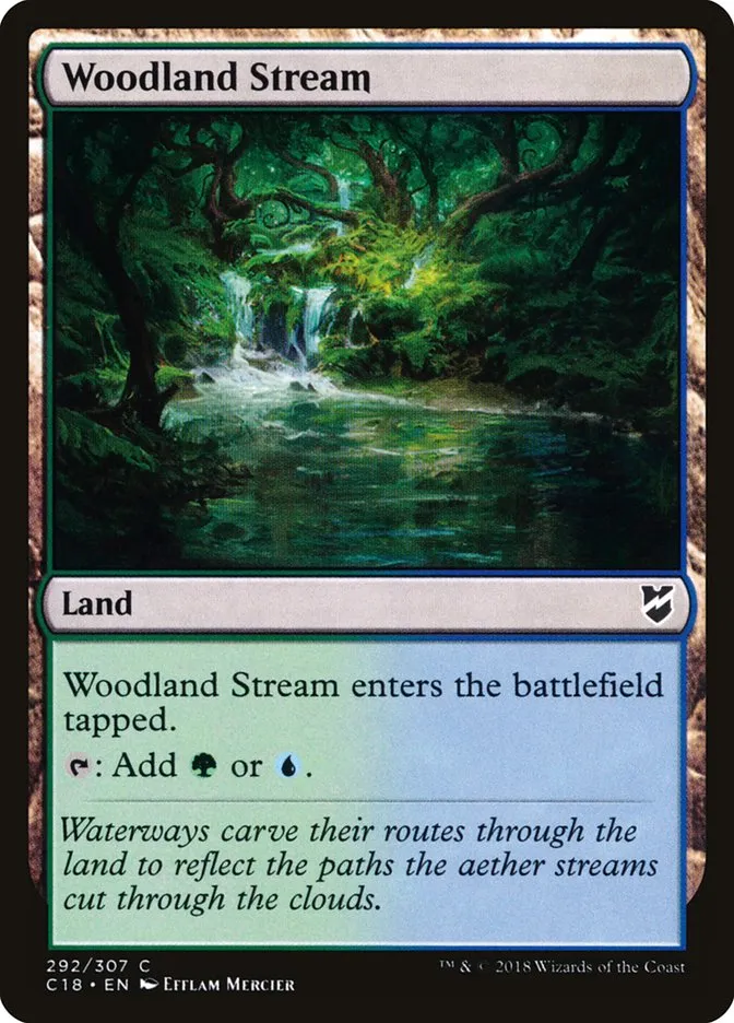 2018 Commander 2018 Woodland Stream #292 common card image