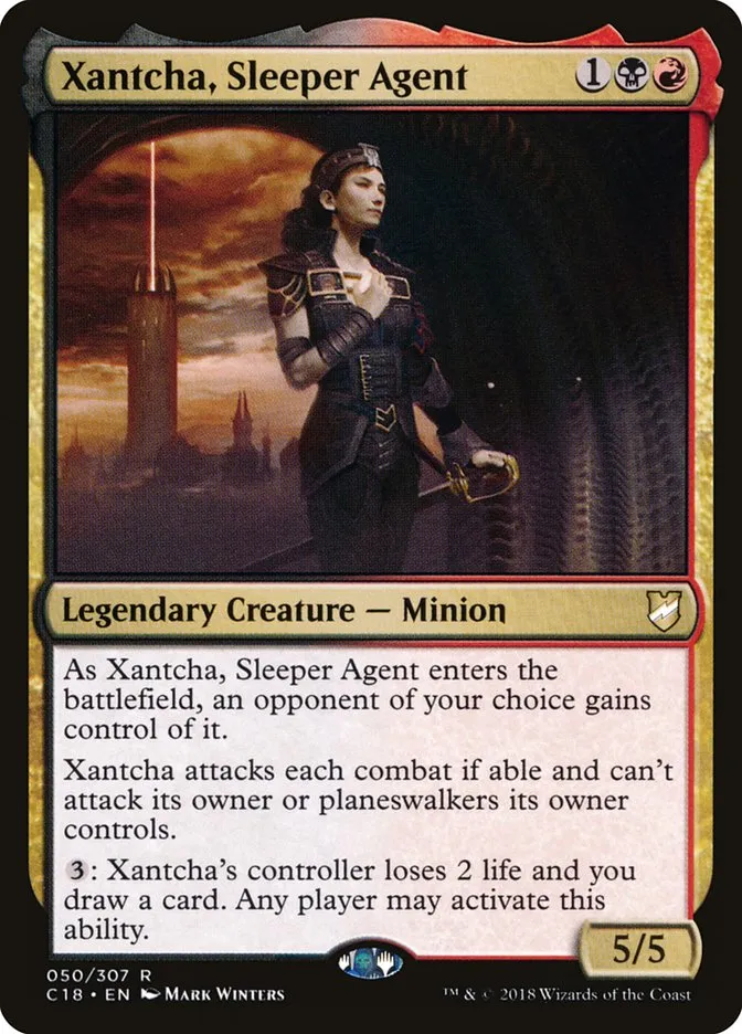 2018 Commander 2018 Xantcha, Sleeper Agent rare #50 rare card image