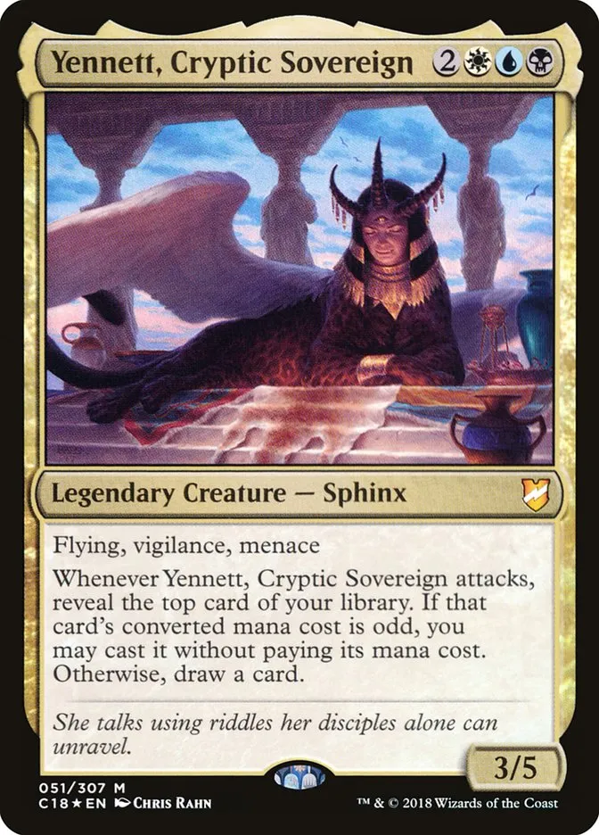 2018 Commander 2018 Yennett, Cryptic Sovereign mythic #51 mythic card image