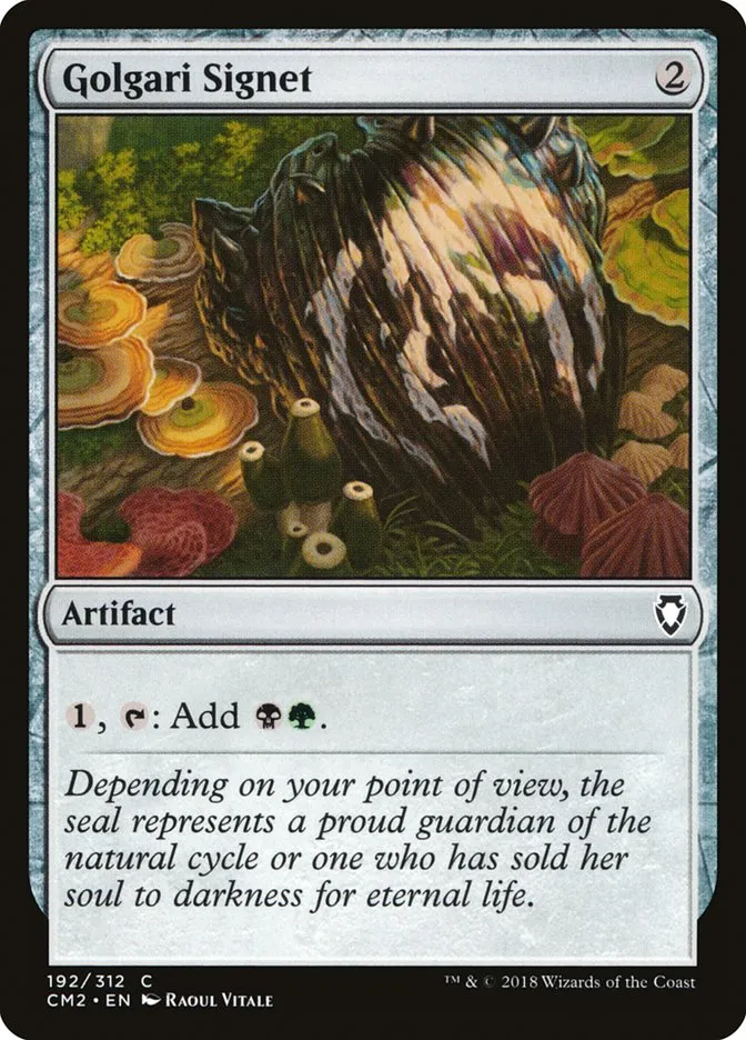 2018 Commander Anthology Volume II Golgari Signet #192 common card image