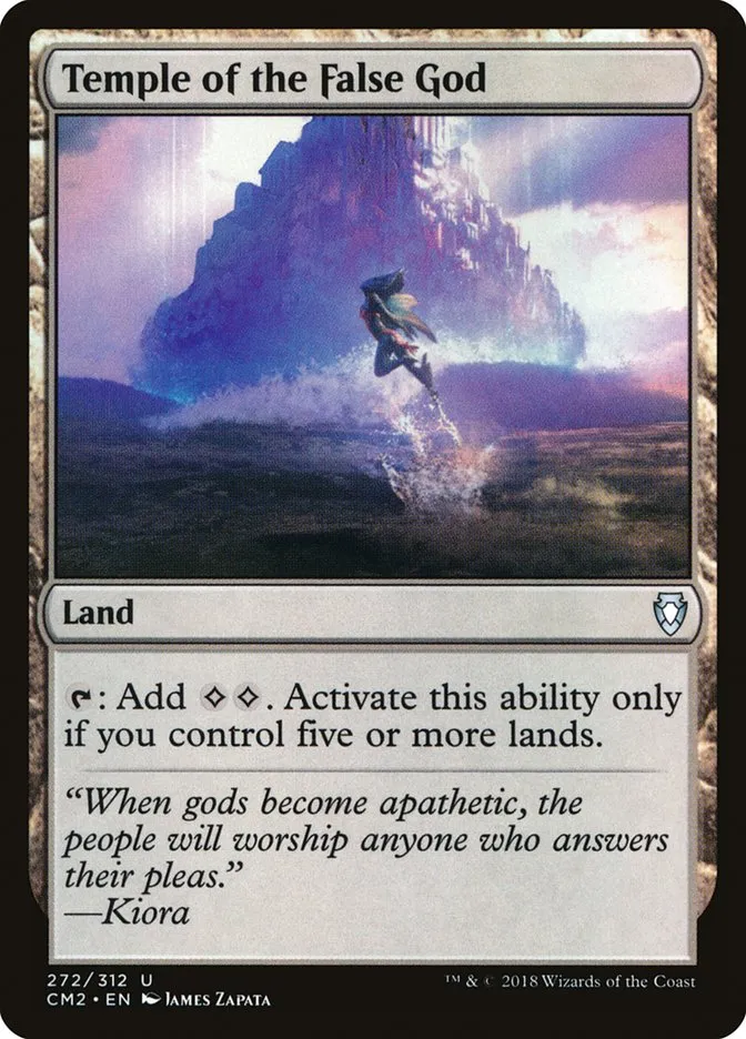 2018 Commander Anthology Volume II Temple of the False God uncommon #272 uncommon card image