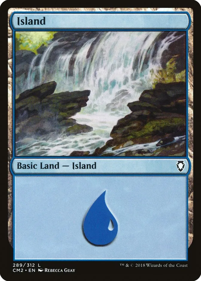 2018 Commander Anthology Volume II Island common #289 common card image