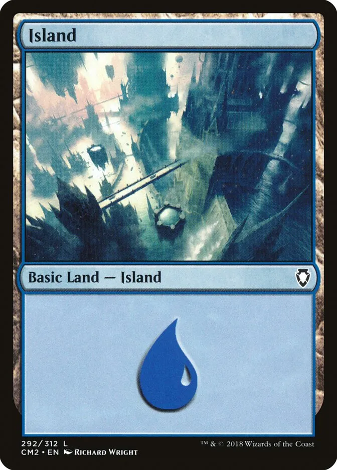 2018 Commander Anthology Volume II Island common #292 common card image