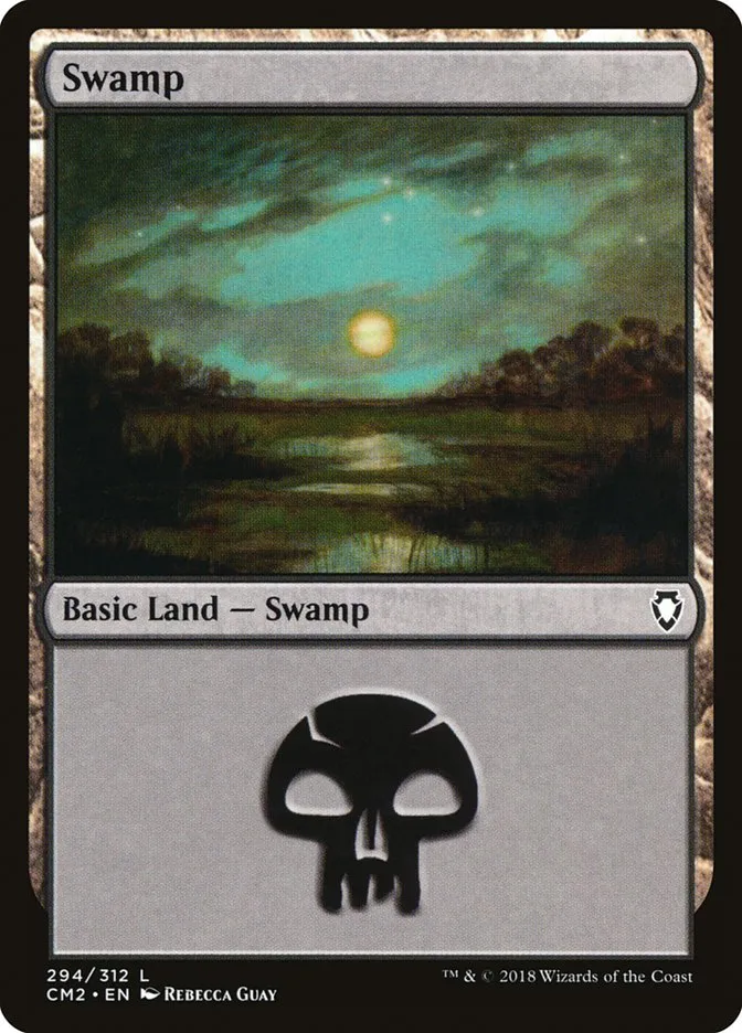 2018 Commander Anthology Volume II Swamp common #294 common card image