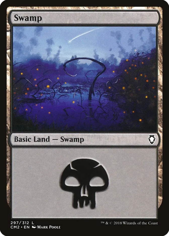 2018 Commander Anthology Volume II Swamp common #297 common card image