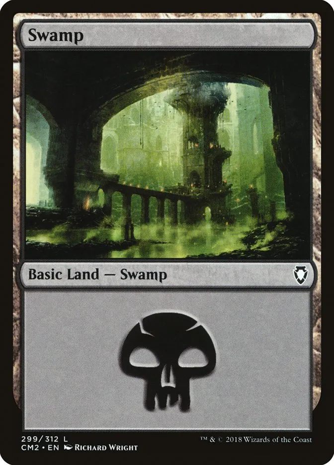 2018 Commander Anthology Volume II Swamp common #299 common card image