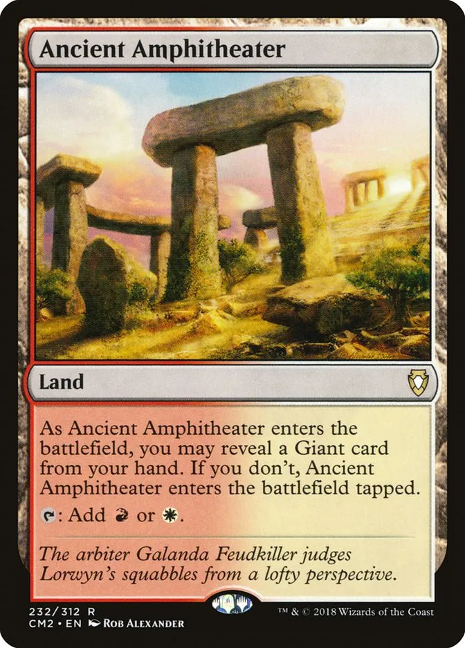 2018 Commander Anthology Volume II Ancient Amphitheater #232 rare card image