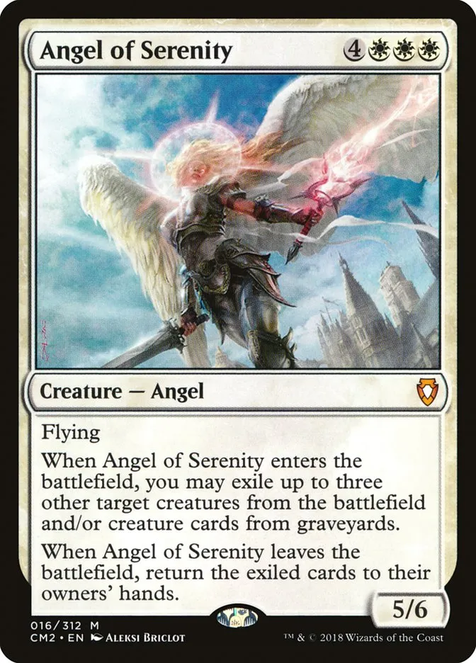 2018 Commander Anthology Volume II Angel of Serenity mythic #16 mythic card image