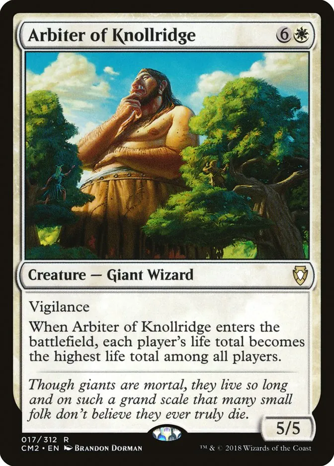 2018 Commander Anthology Volume II Arbiter of Knollridge rare #17 rare card image