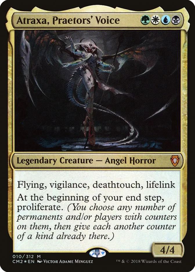 2018 Commander Anthology Volume II Atraxa, Praetors' Voice mythic #10 mythic card image
