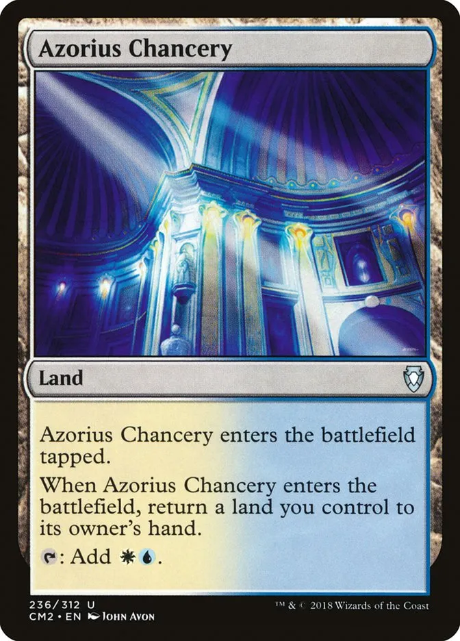 2018 Commander Anthology Volume II Azorius Chancery uncommon #236 uncommon card image