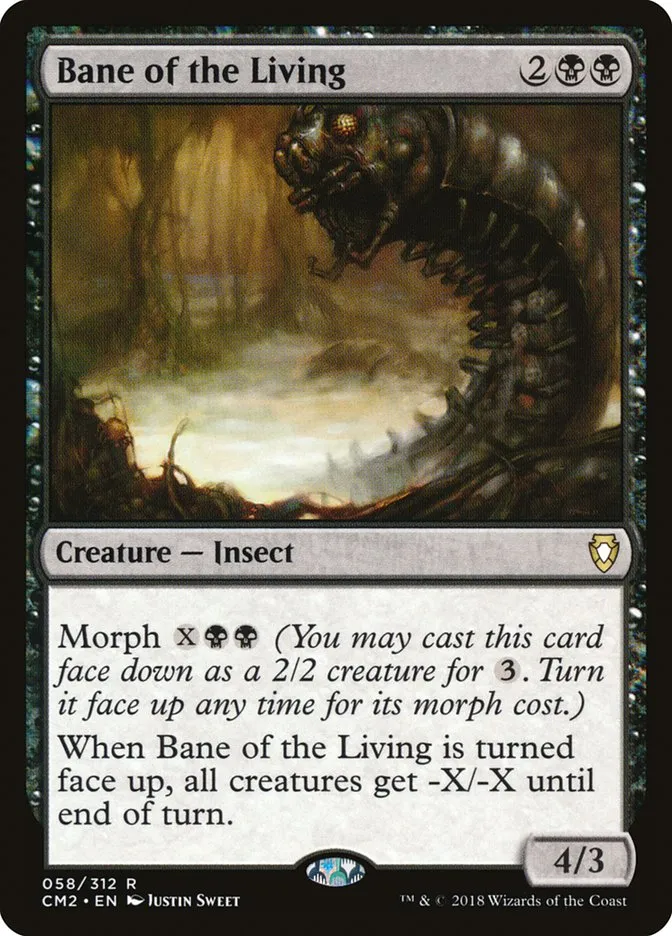 2018 Commander Anthology Volume II Bane of the Living rare #58 rare card image