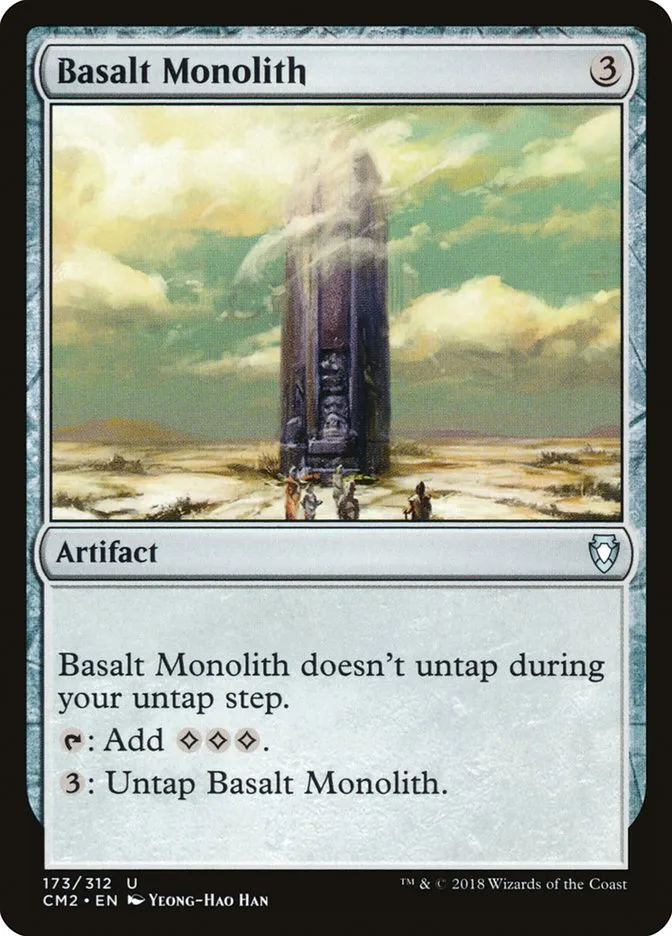 2018 Commander Anthology Volume II Basalt Monolith uncommon #173 uncommon card image