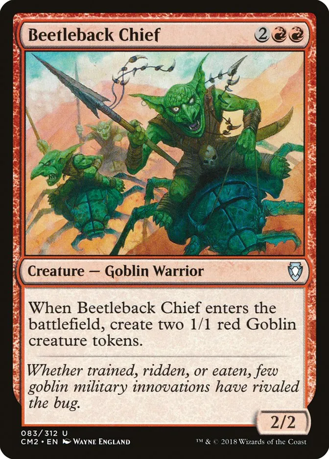2018 Commander Anthology Volume II Beetleback Chief uncommon #83 uncommon card image