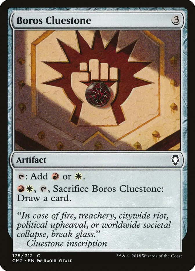 2018 Commander Anthology Volume II Boros Cluestone common #175 common card image