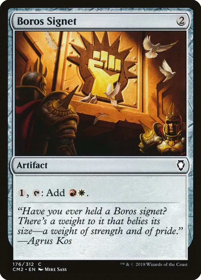 2018 Commander Anthology Volume II Boros Signet #176 common card image