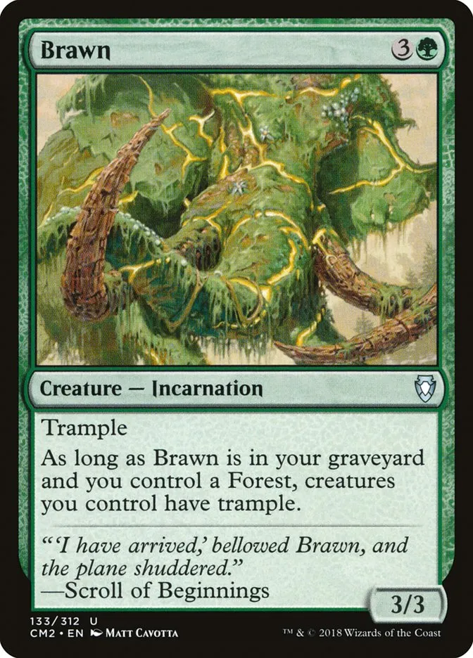 2018 Commander Anthology Volume II Brawn uncommon #133 uncommon card image