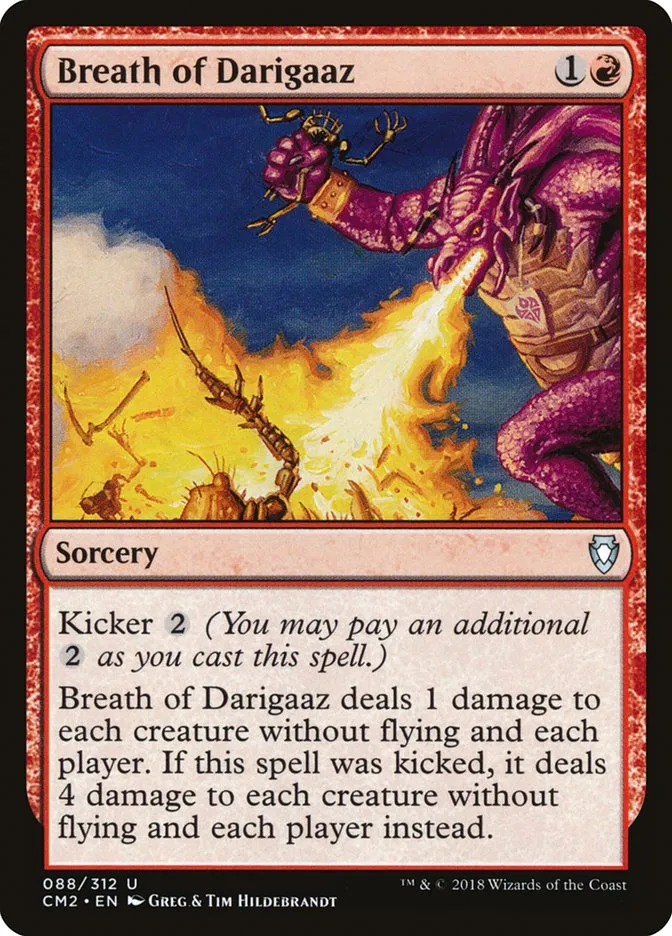 2018 Commander Anthology Volume II Breath of Darigaaz #88 uncommon card image