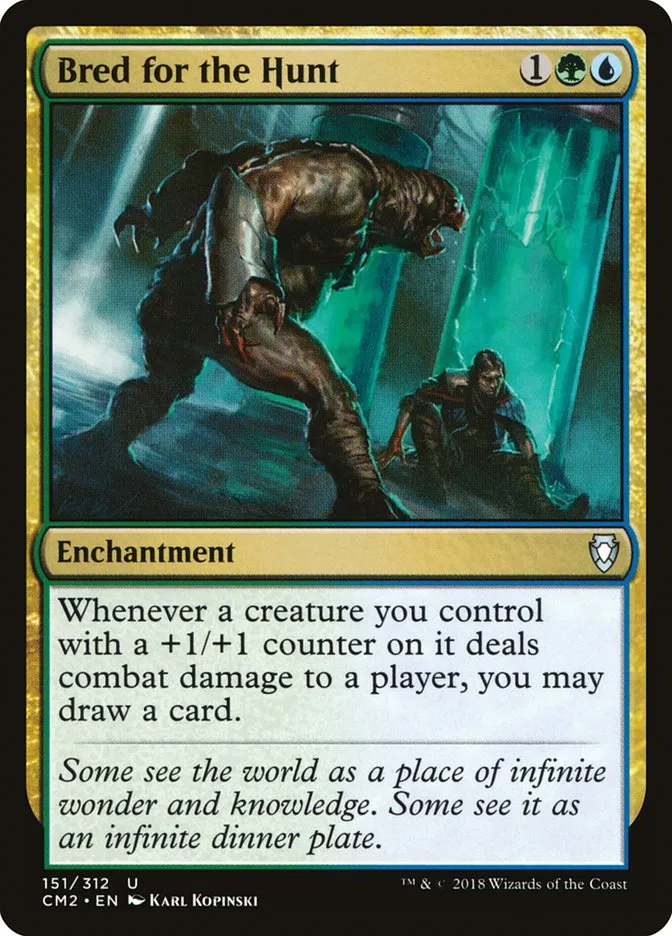 2018 Commander Anthology Volume II Bred for the Hunt #151 uncommon card image