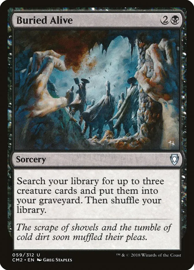 2018 Commander Anthology Volume II Buried Alive uncommon #59 uncommon card image