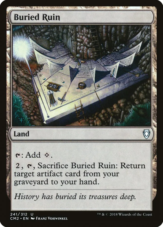 2018 Commander Anthology Volume II Buried Ruin uncommon #241 uncommon card image
