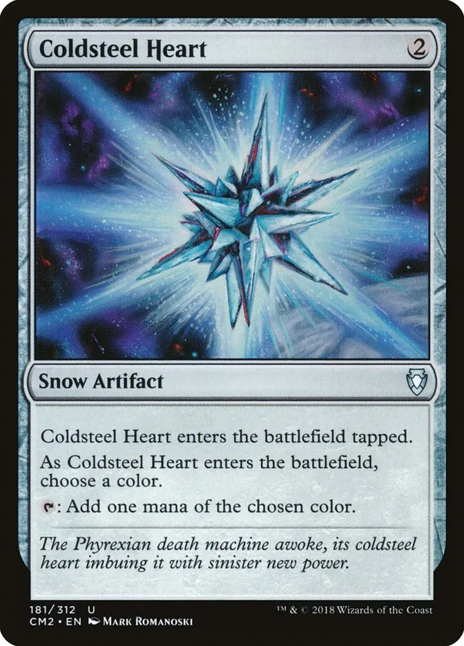 2018 Commander Anthology Volume II Coldsteel Heart #181 uncommon card image