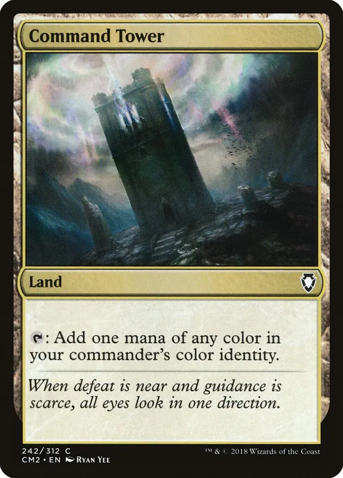 2018 Commander Anthology Volume II Command Tower common #242 common card image