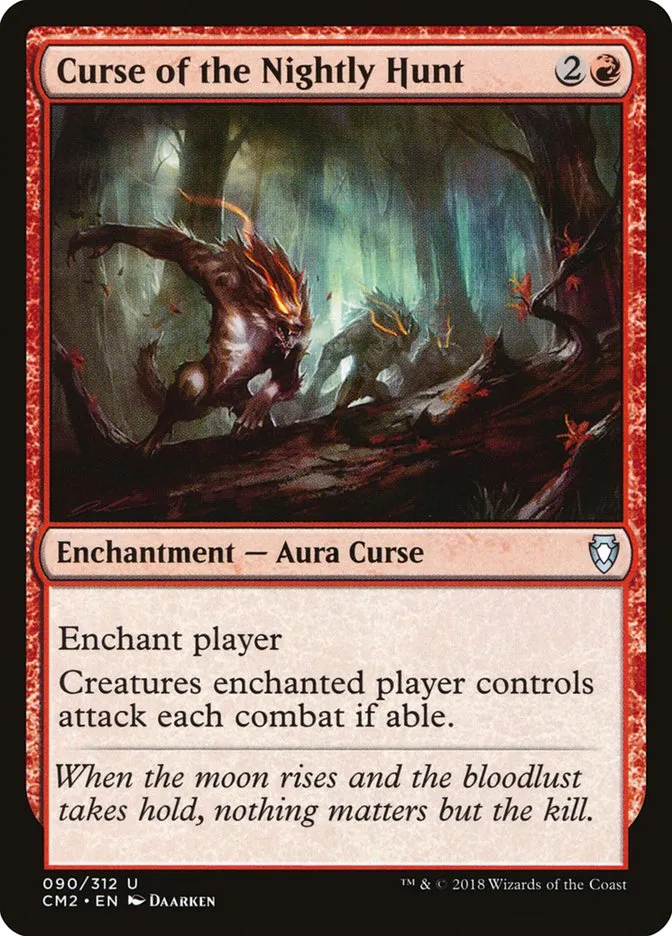 2018 Commander Anthology Volume II Curse of the Nightly Hunt #90 uncommon card image