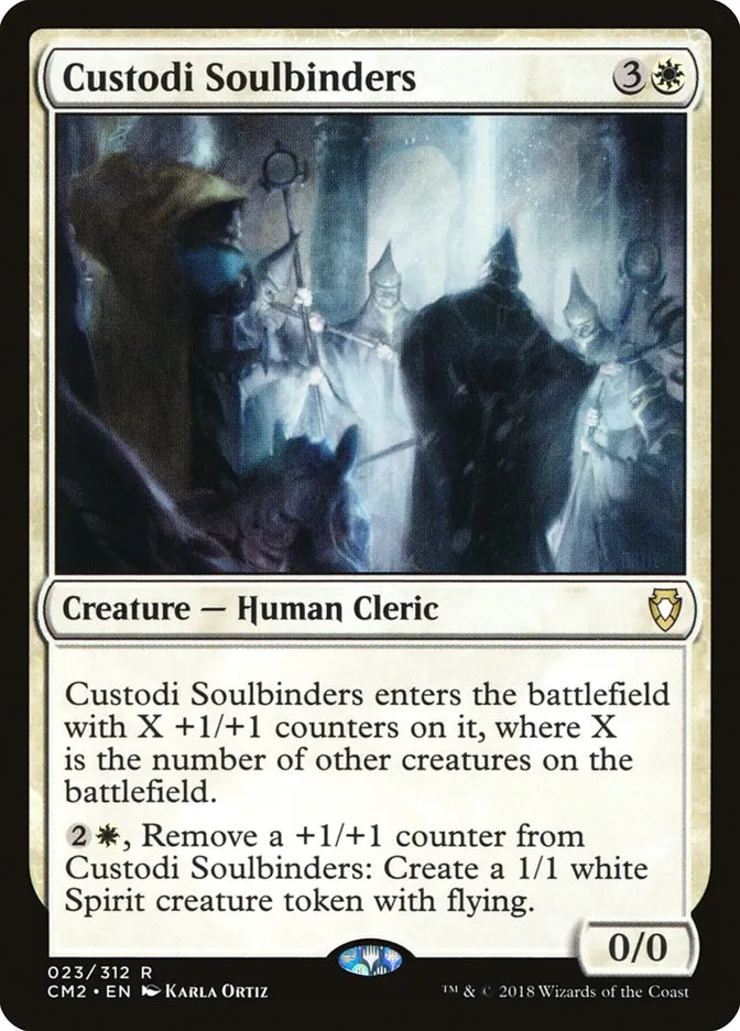 2018 Commander Anthology Volume II Custodi Soulbinders rare #23 rare card image