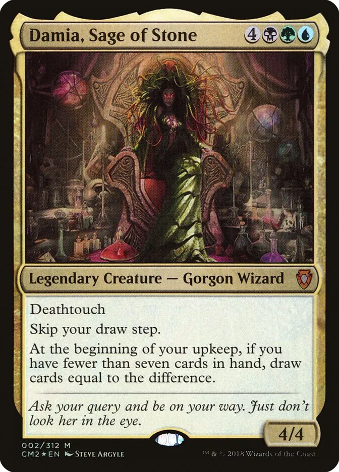 2018 Commander Anthology Volume II Damia, Sage of Stone mythic #2 mythic card image