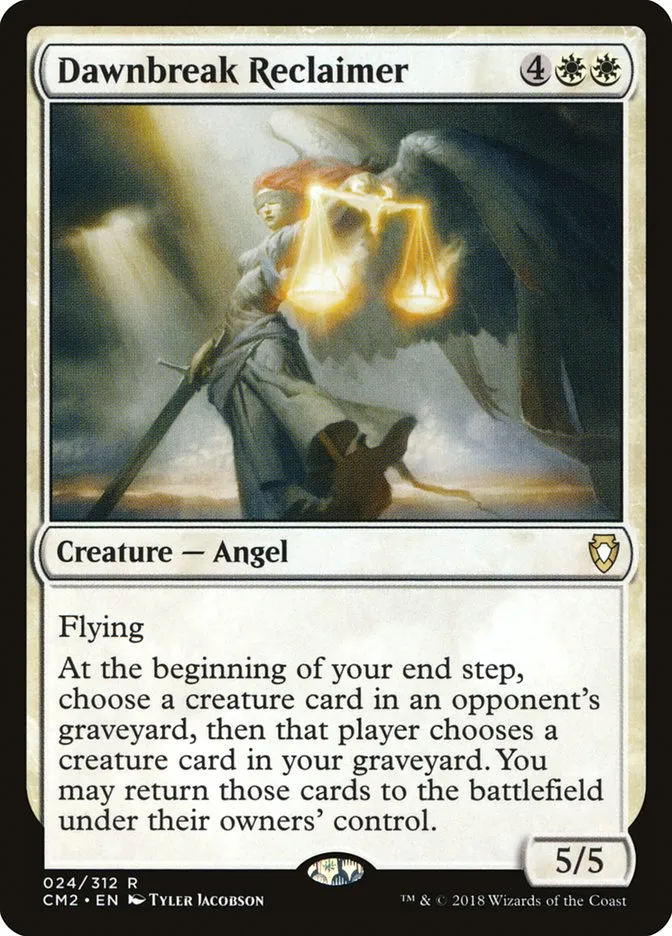 2018 Commander Anthology Volume II Dawnbreak Reclaimer rare #24 rare card image