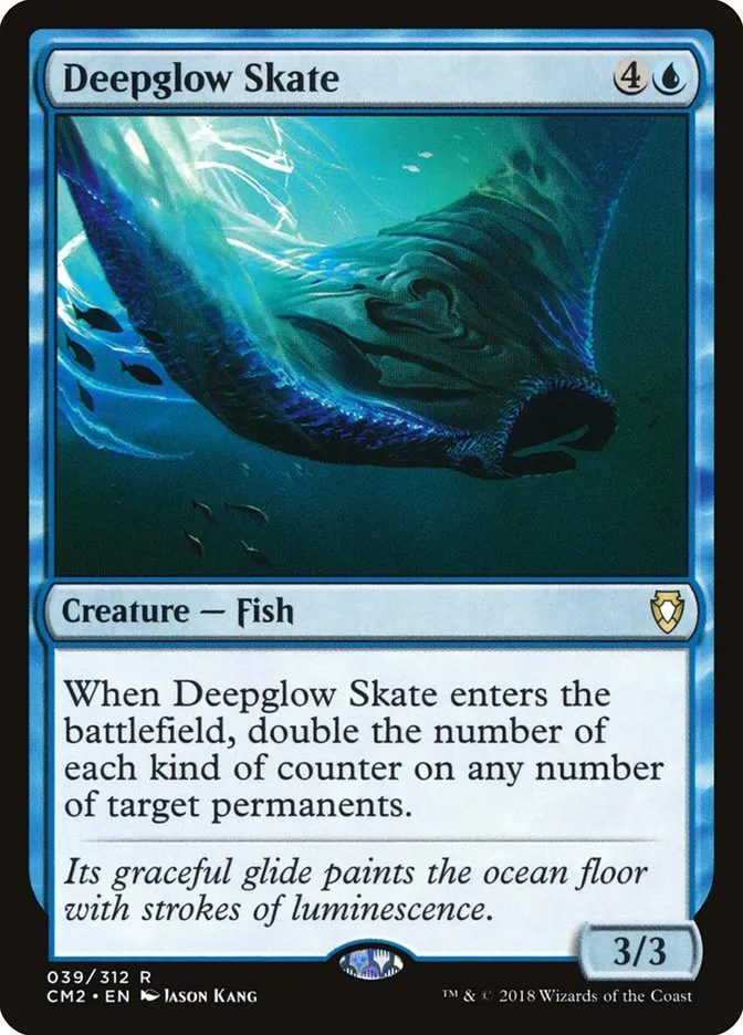 2018 Commander Anthology Volume II Deepglow Skate rare #39 rare card image