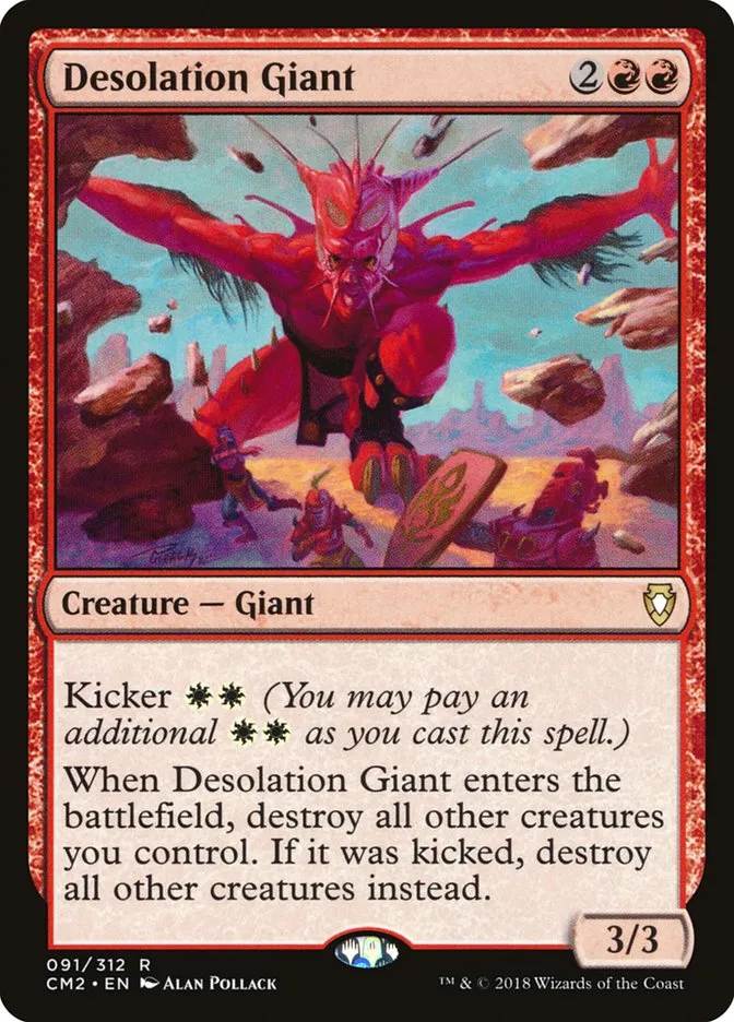 2018 Commander Anthology Volume II Desolation Giant #91 rare card image
