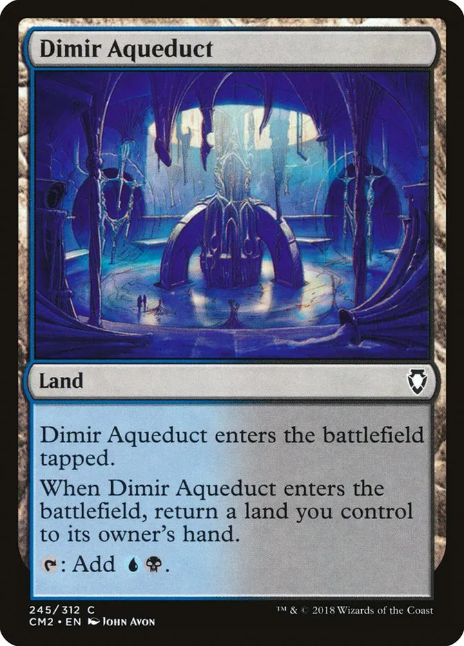 2018 Commander Anthology Volume II Dimir Aqueduct common #245 common card image