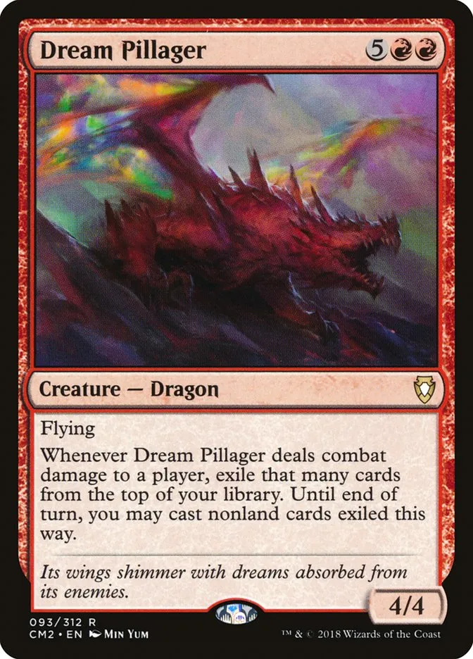 2018 Commander Anthology Volume II Dream Pillager #93 rare card image