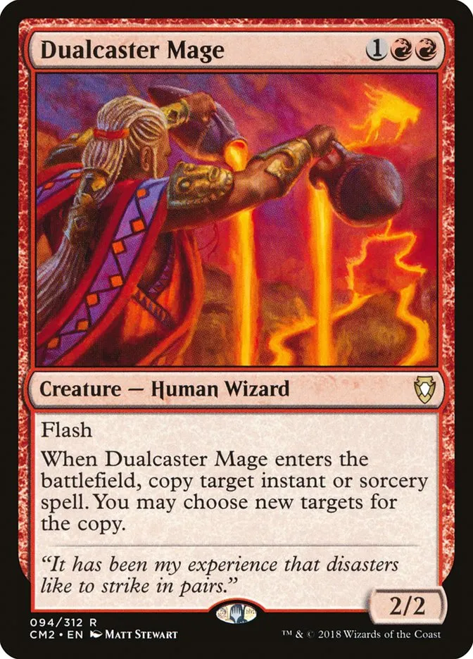 2018 Commander Anthology Volume II Dualcaster Mage #94 rare card image