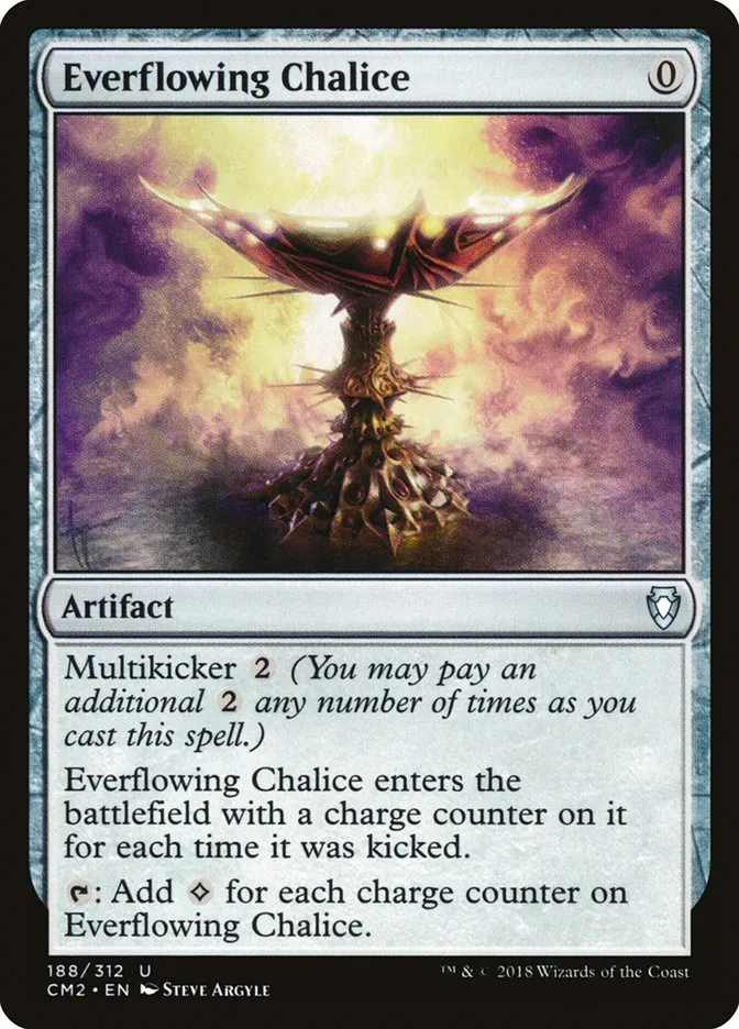 2018 Commander Anthology Volume II Everflowing Chalice #188 uncommon card image