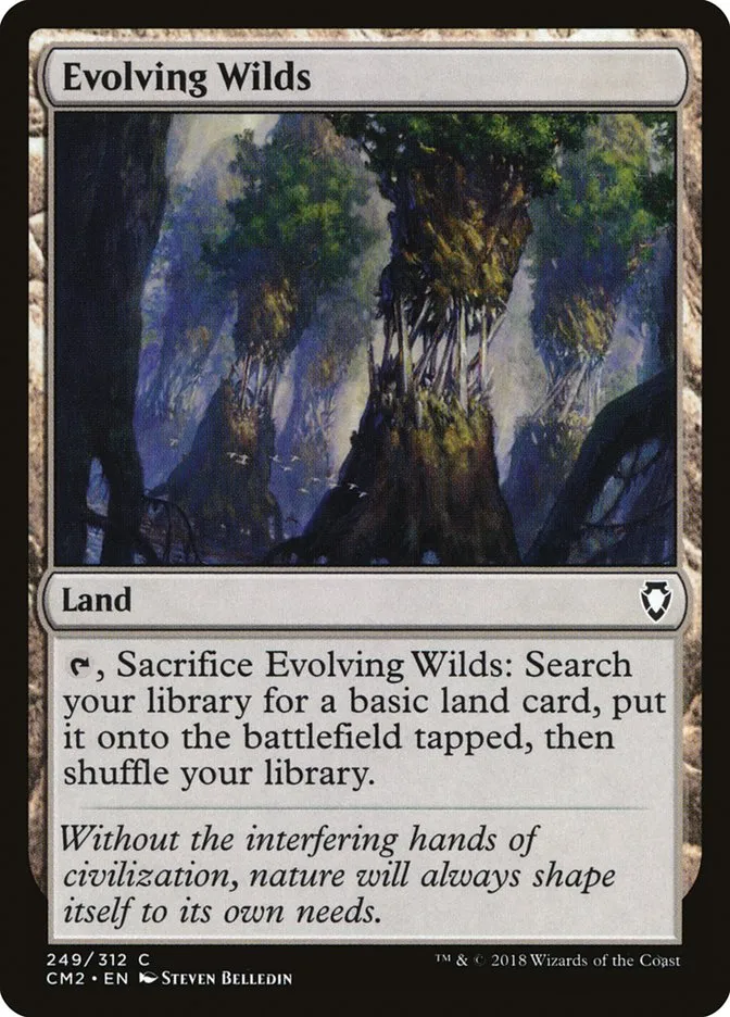 2018 Commander Anthology Volume II Evolving Wilds common #249 common card image