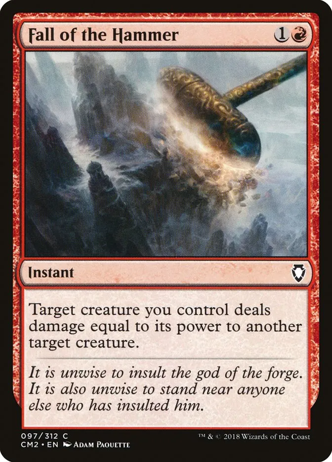 2018 Commander Anthology Volume II Fall of the Hammer #97 common card image