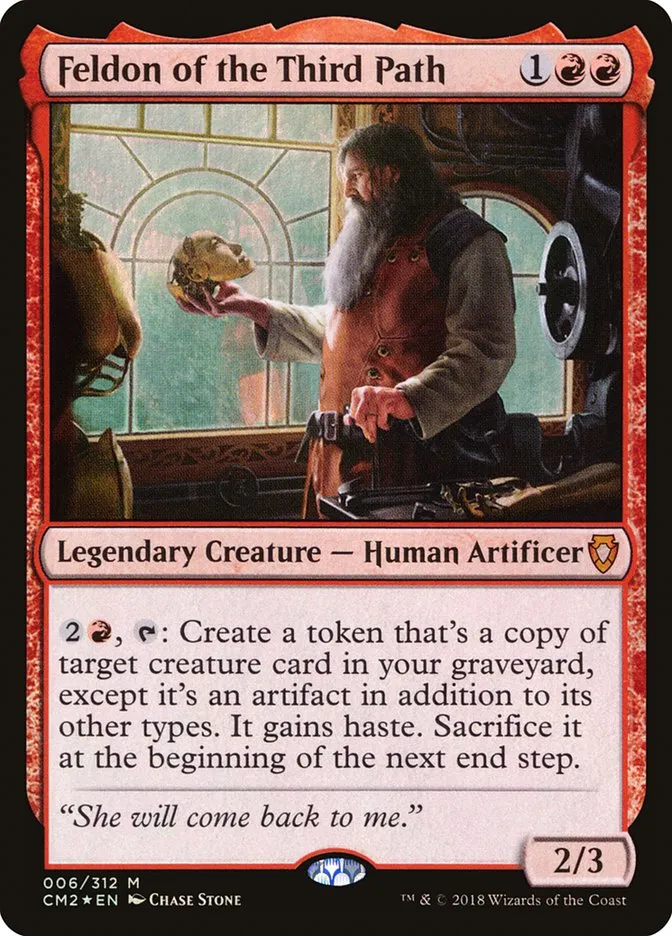 2018 Commander Anthology Volume II Feldon of the Third Path mythic #6 mythic card image