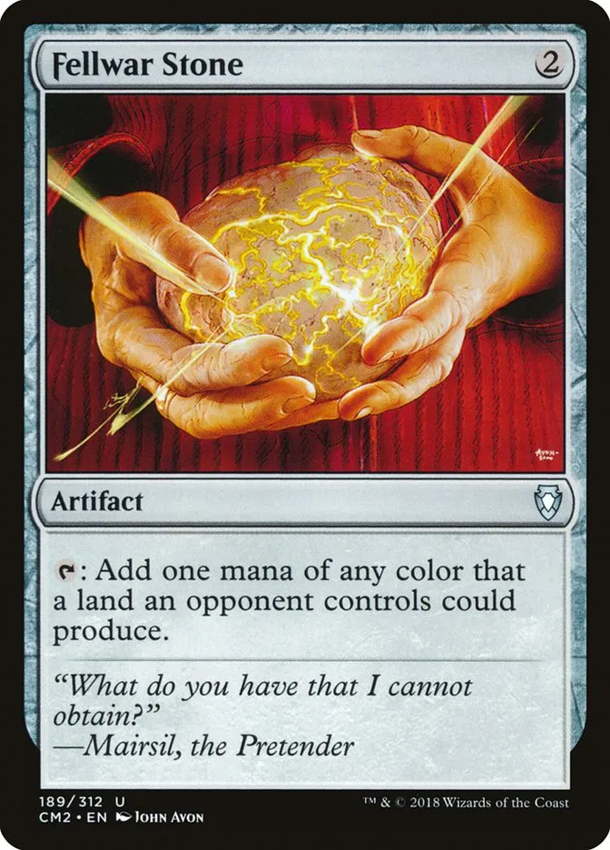 2018 Commander Anthology Volume II Fellwar Stone #189 uncommon card image