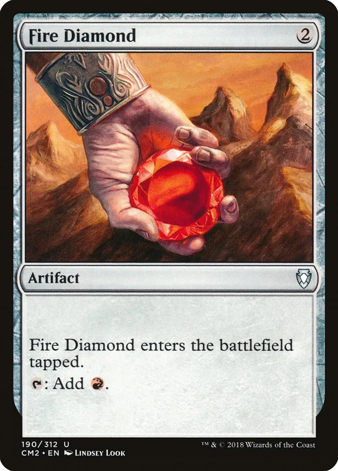 2018 Commander Anthology Volume II Fire Diamond #190 uncommon card image