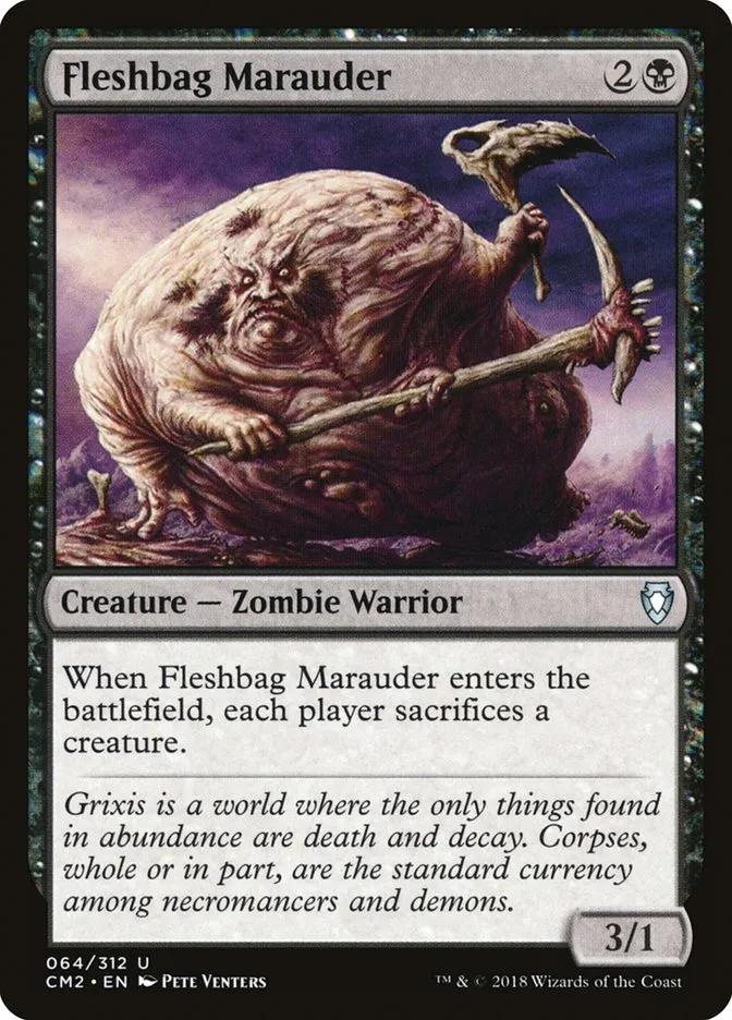 2018 Commander Anthology Volume II Fleshbag Marauder uncommon #64 uncommon card image